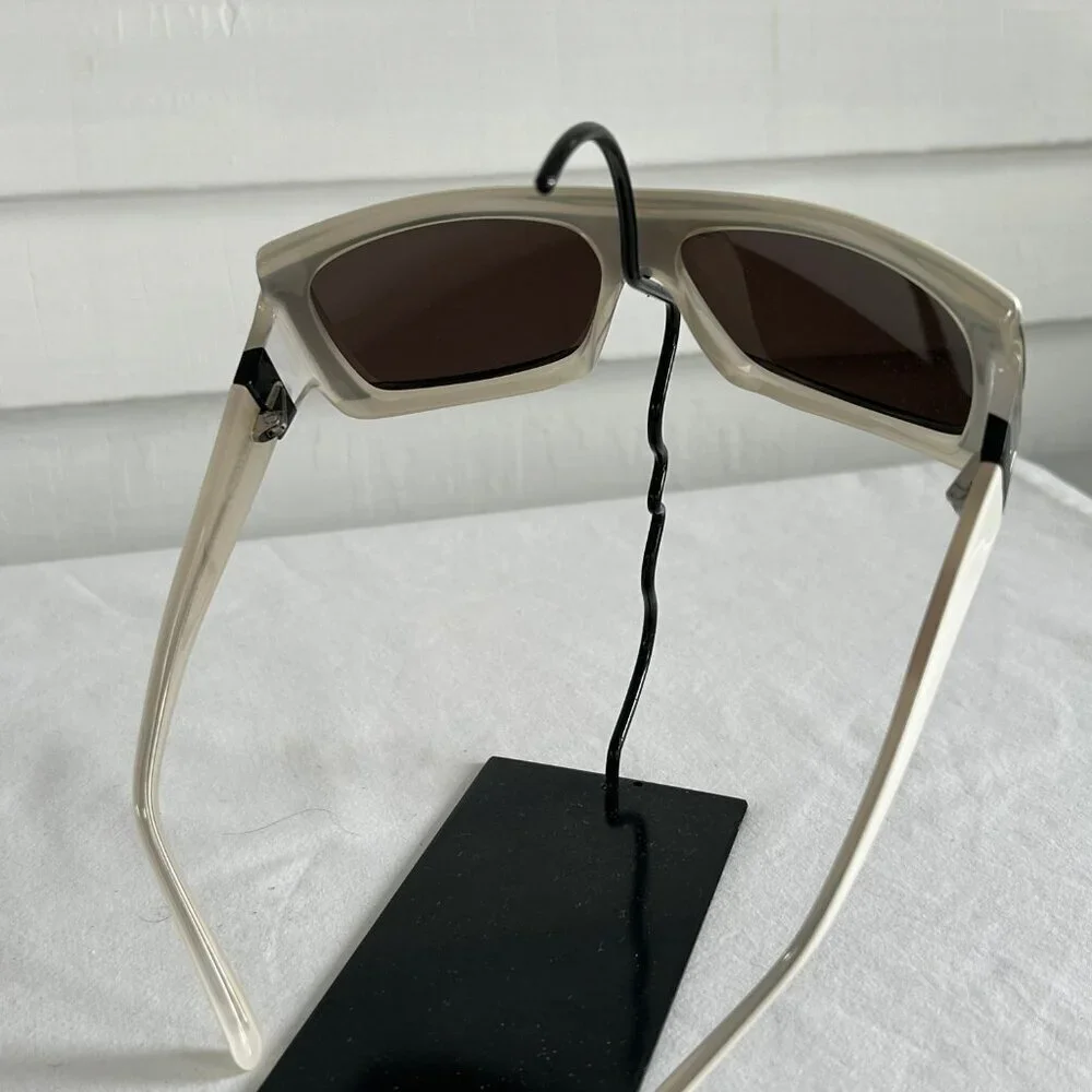Marni‎ Shield Sunglasses Wraparound Brown Oversized Avant Garde Unisex